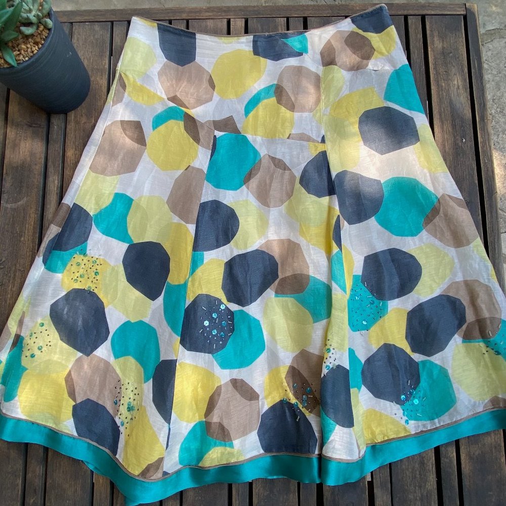 Monsoon A-line Summer Skirt | European Size 38
